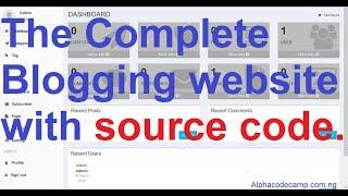 How to create or start a free blog website using PHP and MySQL with complete source Code