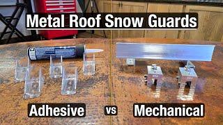 Snow Guard Showdown: Adhesive vs. Mechanical Attachment