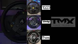 Thrustmaster T300 vs TMX vs T128 #thrustmaster #steeringwheel #simracing