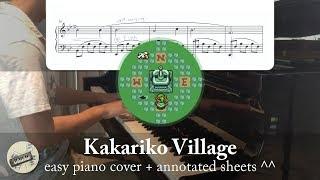 "Kakariko Village" (from "Zelda: A Link to the Past") || Easy VGM Piano Sheets ^^