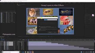 how to Group Layers in After Effects