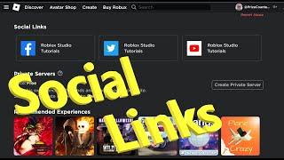 How to Add Social Links to your Roblox Games