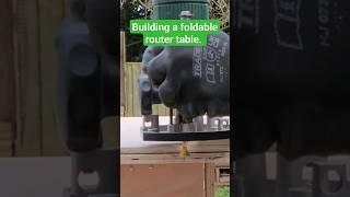 Affordable router table, portable and foldable. #diy #woodworking #bosch