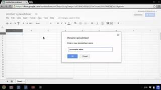 Chromebook: How to create and edit a spreadsheet