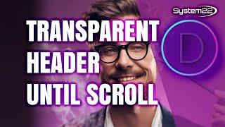 Divi Magic: Transform Your Header from Transparent to Color on Scroll!