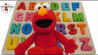 Elmo's ABCs, Learn the Alphabet, ABC Puzzle, Kindergarten Letters,  Preschool ABC & Color Video