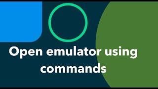 Launch Android Emulator using Command Line | AVD | Tamil