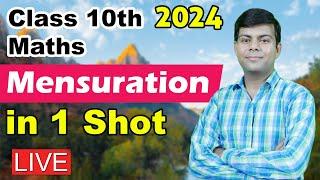 Mensuration in 1 Shot - Class 10th Maths | Area and Volume of Cylinder, Cone and Sphere | 2024 Exams