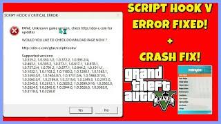 How to Fix Script Hook V Critical Error | GTA V Update Fix Plus Tips!