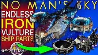 How To Get Endless Iron Vultures - Custom Ship Parts - No Man's Sky Update - NMS Scottish Rod