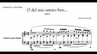 O del mio amato ben (F Major), Stefano Donaudy, Piano Accompaniment