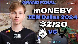 G2 m0NESY (32/20) vs Vitality (Inferno) @ IEM Dallas 2024 Grand final #cs2 #pov #demo