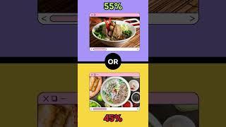 Would you rather! Yummy food edition!! [ Manakah yang kamu sukai? ]  #wouldyourather #food #quiztime