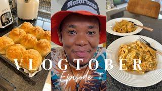 VLOGTOBER EP5 | Steam ironing my curtains | Baking cheese rolls | Cook with me | SA Youtuber