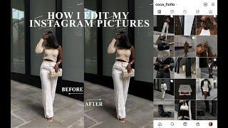 HOW I EDIT MY INSTAGRAM PICTURE | BLACK MOOD