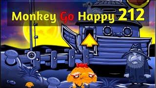 Monkey GO Happy Stage 212 - 4K - Walkthrough -  a PencilKids Game