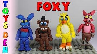 How to make Foxy Polymer Clay Tutorial - Polymer Clay Foxy FNAF Tutorial - Playdoh Foxy