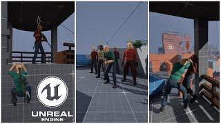 UE5.4 - Motion Matching For AI Characters - Fight Demonstration | AGLS 1.1