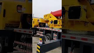8 ton Foton Aumark truck crane, ZF gearbox, 31 arm fully extended and lying flat to see the effect