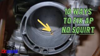 Keihin FCR AP Not Squirting [How To Clean/Adjust Accelerator Pump]