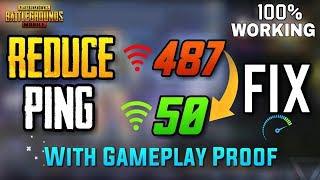 HOW TO GET LOW PING IN PUBG MOBILE || HIGH PING & LAG FIXED WITH PROOF