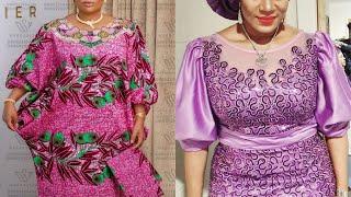 Trendy Ankara boubou/ Bubu gown styles/ kaftan Dress styles in 2023/ Stunning Lace long long #asoebi