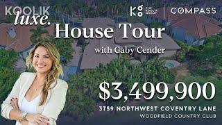 Gaby Cender Tours a $3.5M House in Woodfield Country Club