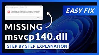 msvcp140.dll Error Windows 11 | 2 Ways To FIX | 2021