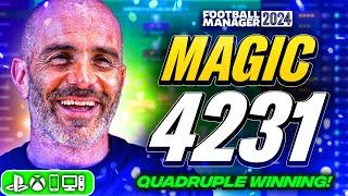 Maresca's *NEW* 4231 FM24 Tactics Wins The Quadruple!