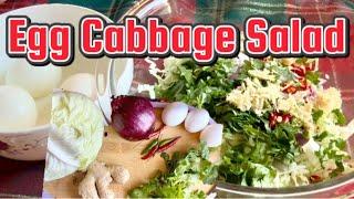 Egg Cabbage Salad-Simple and Healthy🫚️