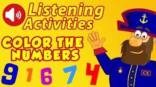 Color The Numbers - Listening Activities | Captain English Songs