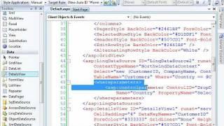 First Look at Visual Studio NET 2008 and the LinqDataSource by Dan Wahlin