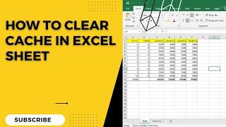 How To Clear Cache In Excel Sheet