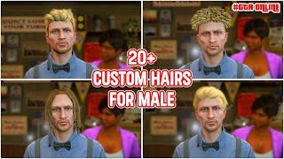 20+ Custom Hairstyles for MP Male | GTA Online Mods | Easy Installation #gta5online #gta5