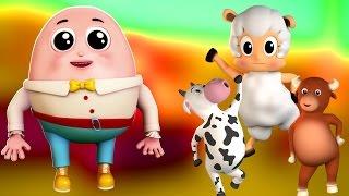 Humpty Dumpty Saß auf ein Wand | Kinder reim | 3D Song For Kids | Humpty Dumpty Sat on a Wall