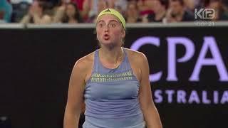 Ostapenko swears like a sailor