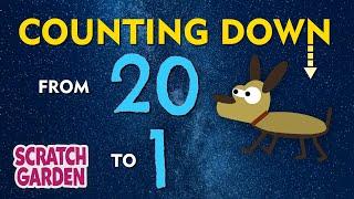 The Counting Down from 20 Song | Counting Songs | Scratch Garden