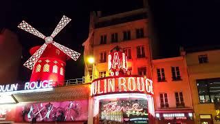 Moulin Rouge at night / Мулен Руж ночью #paris #walk