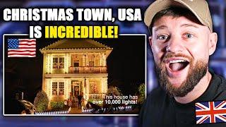 SHOCKED BRIT First Time Seeing "Christmas Town, USA"