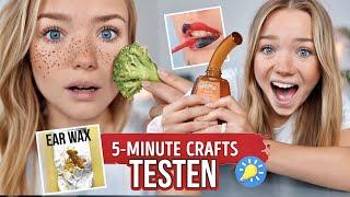 Ich teste die KRASSESTEN 5 MINUTE CRAFTS Hacks (hilfe was ist das)