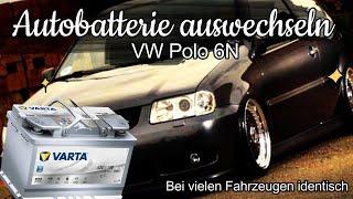 Autobatterie auswechseln, VW Polo 6N  (Replace car battery, VW Polo 6N)