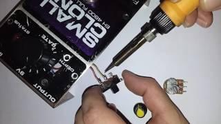 Easy depth control mod for the Electro-Harmonix Small Clone EH 4600 Full-Chorus pedal