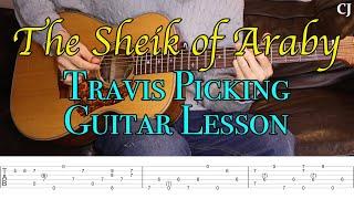 The Sheik of Araby - Chet Atkins (With Tab) | Watch & Learn Travis Picking Guitar Lesson