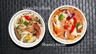 Quick Quinoa Pizza Bowls Video Recipe | Better than Pizza | Bhavna's Kitchen