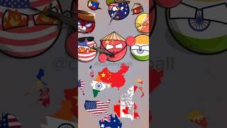 countries and their enemies series part 4 #countryball #youaremyenemy #usa #china #italy