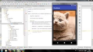 Using PhotoView library in Android Studio