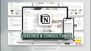 Notion All-in-One System for Coaches & Consultants - 2 min Demo of My Premium Suite Notion Templates