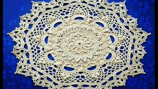 МК салфетка "Эмили " 27-28 ряды How to crochet doily "Emily"27-28 rows