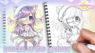 [Normal Speed] Drawing your Gacha character in my style /Copic markers/How to draw#81