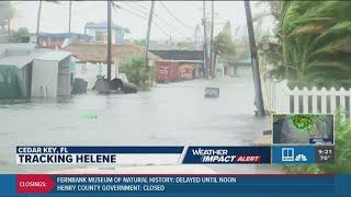 Florida experiencing heavy impacts from Helene | Look at submerged roads